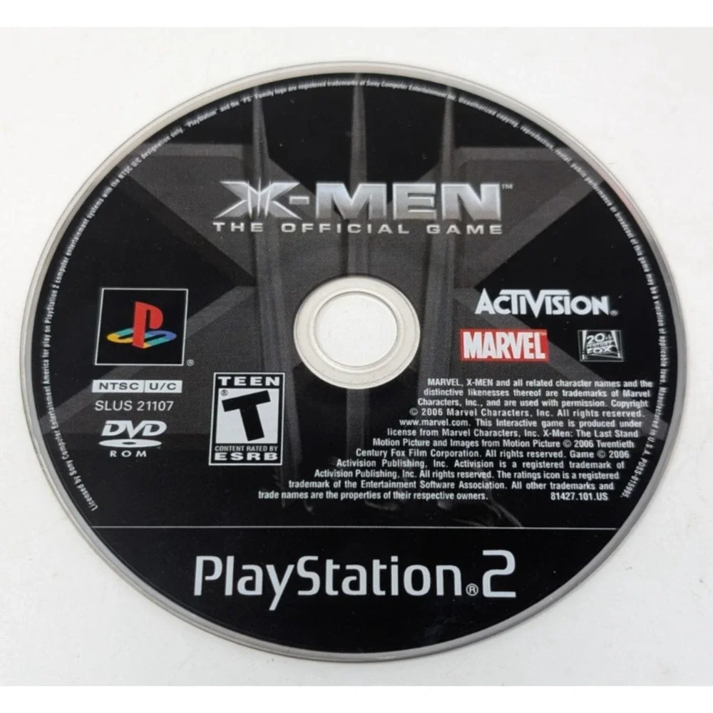 X-Men The Official Game‎ Playstation 2 PS2 - Disc Only Game Tested